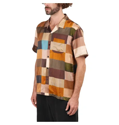 Stüssy Painted Check Silk Shirt (Bunt)