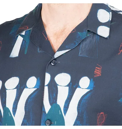 Carhartt WIP Tom Król Flowers Shirt (Blau)