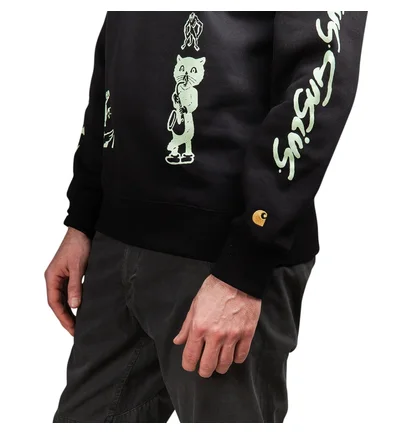 Gasius x Charhartt The Extra Gasius Crewneck (Schwarz)