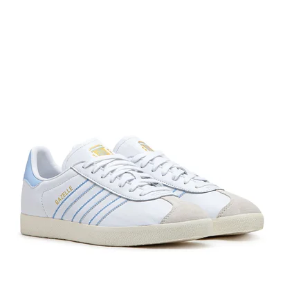 adidas Gazelle (Weiß / Hellblau)