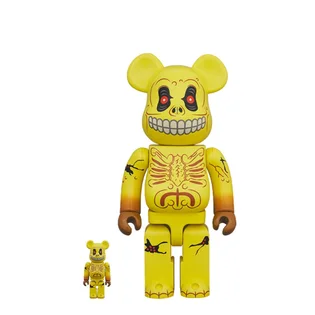 Medicom 100% + 400% Skull Face Be@rbrick x Madballs