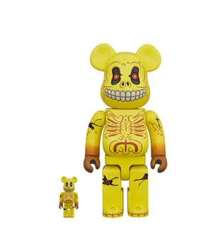 Medicom 100% + 400% Skull Face Be@rbrick x Madballs