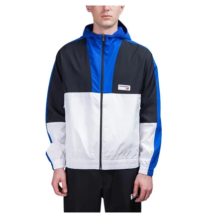 New Balance Athletics Windbreaker (Blau / Weiß)