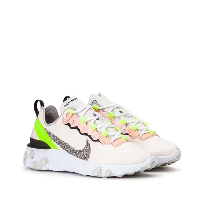 Nike WMNS React Element 55 Premium (Rosa / Gelb)