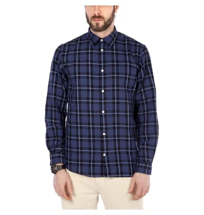 Norse Projects Hans Classic Check (Dark Navy)