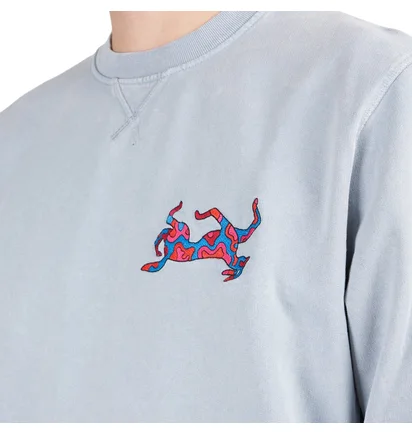 Parra Upside Dog Race Crewneck (Blau)