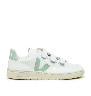 Veja V-Lock Leather (Weiß / Mint)