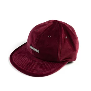 Raised by Wolves Velvet 6 Panel Cap (Weinrot)