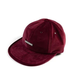 Raised by Wolves Velvet 6 Panel Cap (Weinrot)