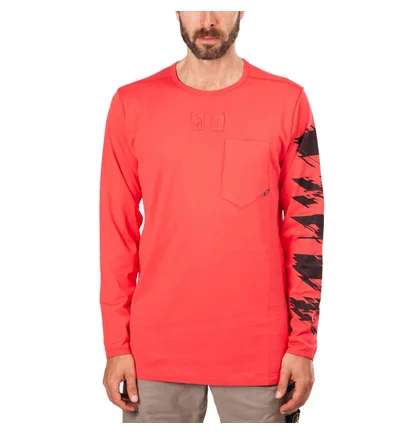 Stone Island Shadow Project Graphic Print Long Sleeve (Koralle)