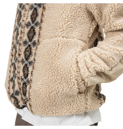 Stüssy Lima Jaquard Sherpa Jacket (Beige)
