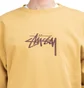Stüssy Stock Embroidered Crewneck (Khaki)
