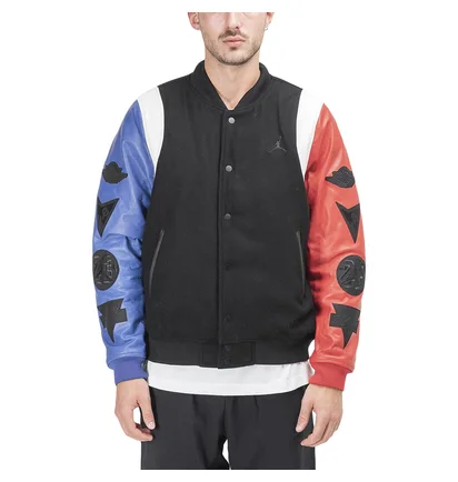 Air Jordan DNA Varsity Jacket (Schwarz / Rot / Blau)