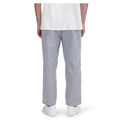 Chrystie NYC Stripe Seersucker Pants (Navy / Weiß)