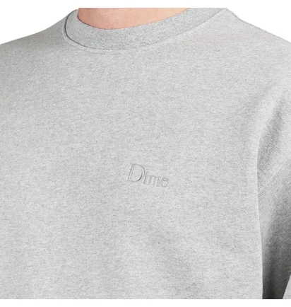 Dime Classic Small Logo Crewneck (Grau)
