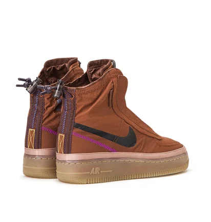 Nike WMNS Air Force 1 Shell (Bordeaux / Braun)