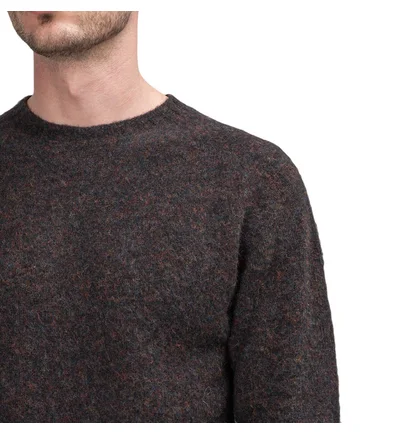 Norse Projects Birnir Brushed Lambswool Crewneck (Schwarz)