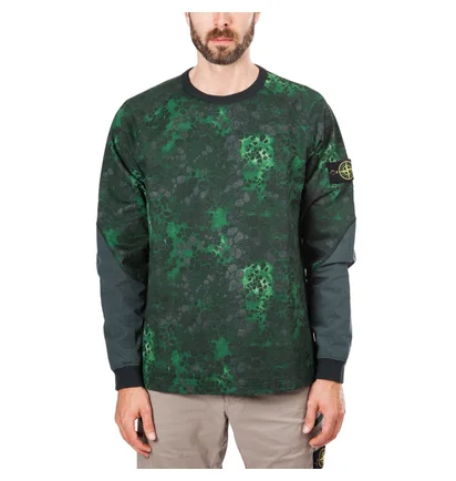Stone Island Alligator Camo Sweat Shirt (Grün)