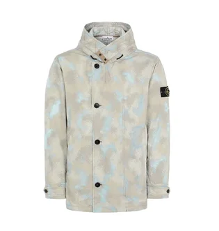 Stone Island Camo Dévoré Watro-TC Jacket (Beige / Grau)