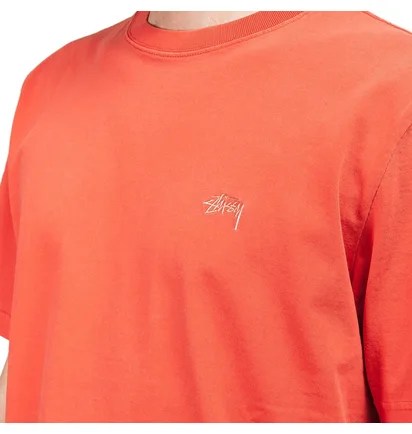 Stüssy Stock S/SL Crew (Rot)