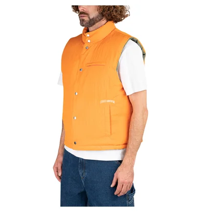 Stüssy Reversible Down Workgear Vest (Oliv / Orange)