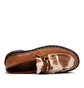 Dr. Martens Adrian Snaffle Hair-On Suede Loafer (Braun / Weiß)