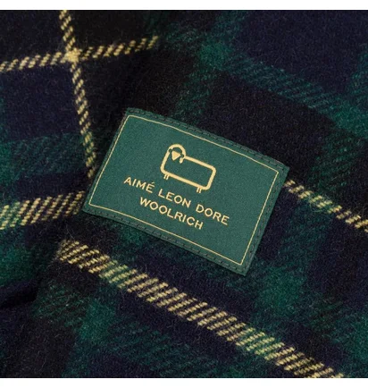 Aimé Leon Dore x Woolrich Flannel Button Down Shirt (Navy)