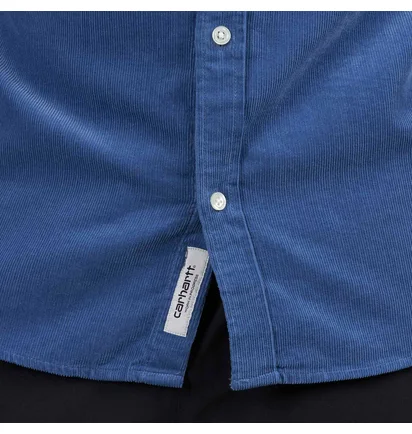 Carhartt WIP L/S Madison Fine Cord Shirt (Hellblau)