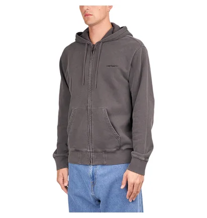 Carhartt WIP Hooded Duster Script Jacket (Schwarz)