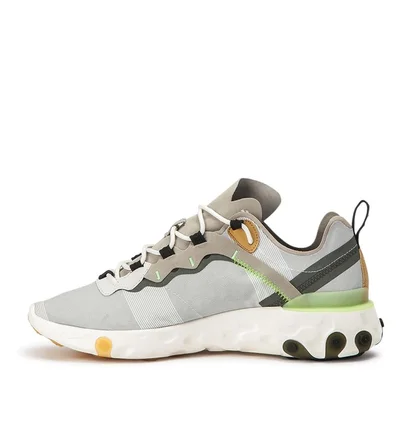Nike React Element 55 (Grau / Neongelb)