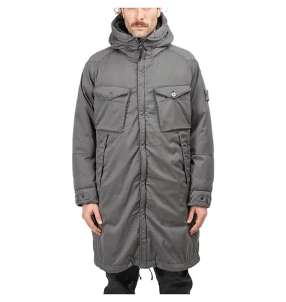 Stone Island Strech Wool Nylon-TC Down Jacket 'Ghost Piece' (Grau)