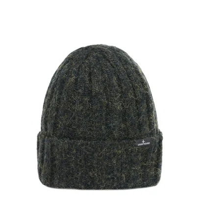 Stone Island Woll Beanie (Oliv)