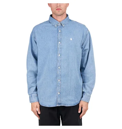 Carhartt WIP L/S Lucas Shirt (Blau)