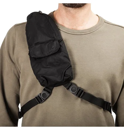Stone Island GD Compact Nylon One-Shoulder (Schwarz)