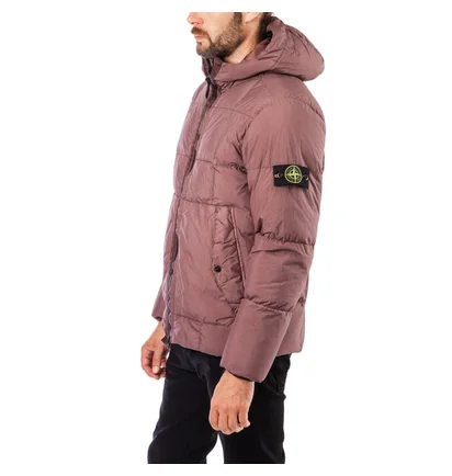 Stone Island Quilted Jacket (Dunkelrosa)