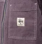 Stüssy Overdyed Hickory LS Zip Shirt (Lila)