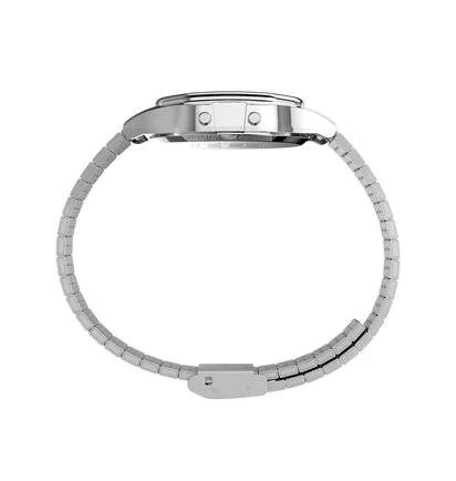 Timex T80 x Stranger Things 34mm Stainless Steel Bracelet Watch (Silber)