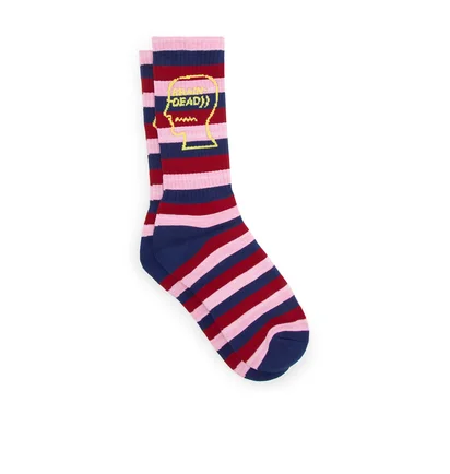 Brain Dead Striped Logo Head Sock (Multi)