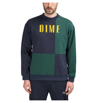 Dime Block Terry Crewneck (Navy / Grün)