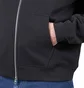 Dime Cursive Small Logo Zip Hoodie (Schwarz)