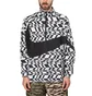 Nike AOP Swoosh Woven Halfzip Jacket (weiß / schwarz)