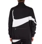Nike NSW Swoosh Woven Halfzip Jacket (Schwarz / Weiß)