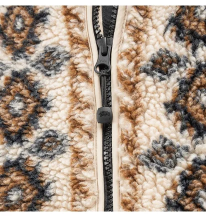 Stüssy Lima Jaquard Sherpa Jacket (Beige)