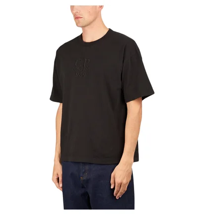 C.P. Company Boxy Logo T-Shirt (Schwarz)