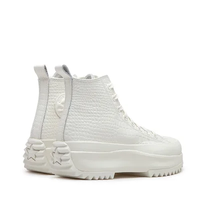 Converse Run Star Hike Platform Croco Embossed (Weiß)