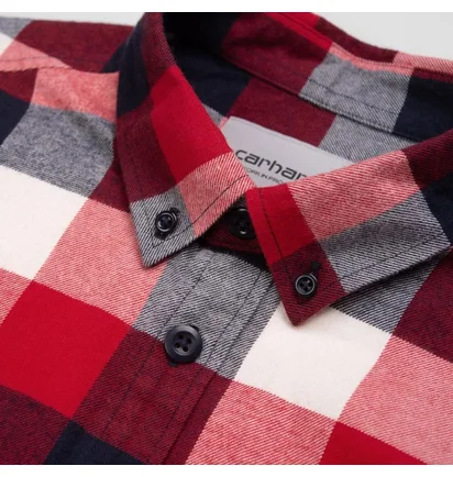 Carhartt WIP Keagan Shirt (Rot / Schwarz / Weiß)