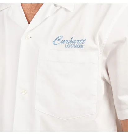 Carhartt WIP short sleeve Lounge Shirt (Weiß)