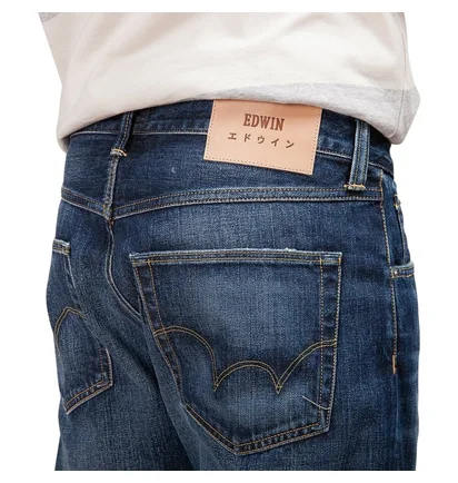Edwin ED-55 63 Rainbow Selvage Blue Hikaru Wash (Blau)
