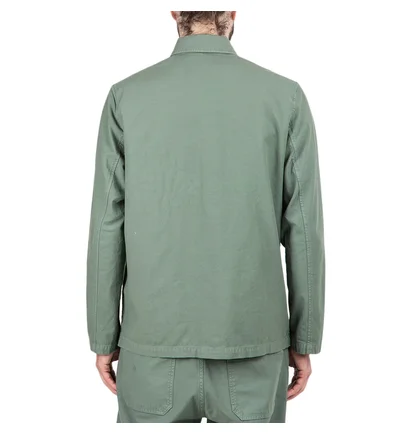 Norse Projects x Geoff McFetridge Mads Backsatin Shirt (Grüngrau)