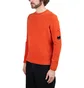 C.P. Company Chenille Cotton Crew Neck Knit (Orange)